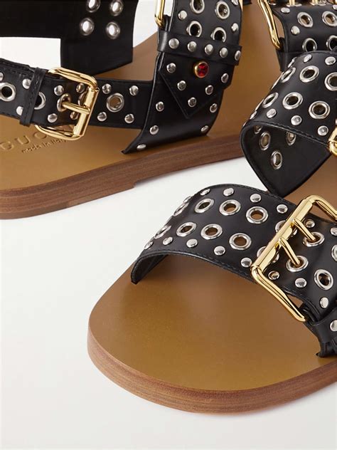 embellished leather sandals gucci|gucci sandals aliexpress.